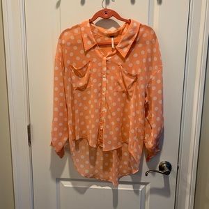 Free people button down blouse